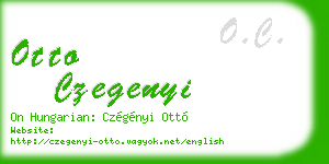 otto czegenyi business card