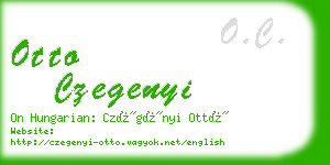 otto czegenyi business card
